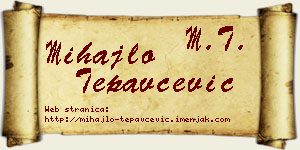 Mihajlo Tepavčević vizit kartica